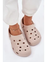 Dámské Pěnové Pantofle Béžové model 21698082 - Boto Dámské Pěnové Pantofle Béžové model 21698082 - Boto