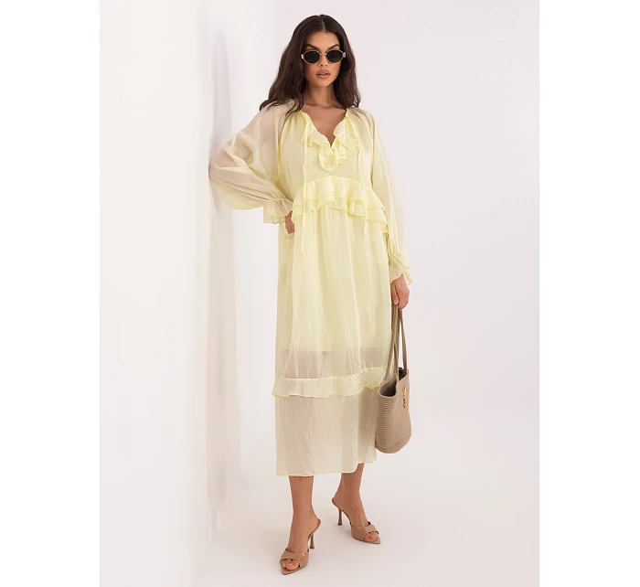 Sukienka IT SK model 22048664 jasny żółty - FPrice