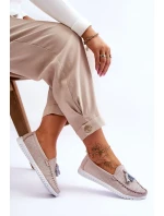 Dámské prolamované kožené mokasíny Světle růžové Lanzarot Dámské prolamované kožené mokasíny Světle růžové Lanzarot