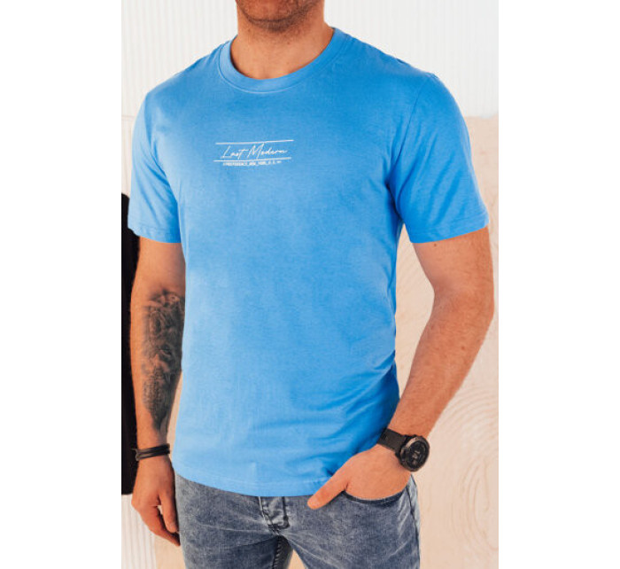 Pánské tričko s potiskem světle modré Dstreet RX5474
