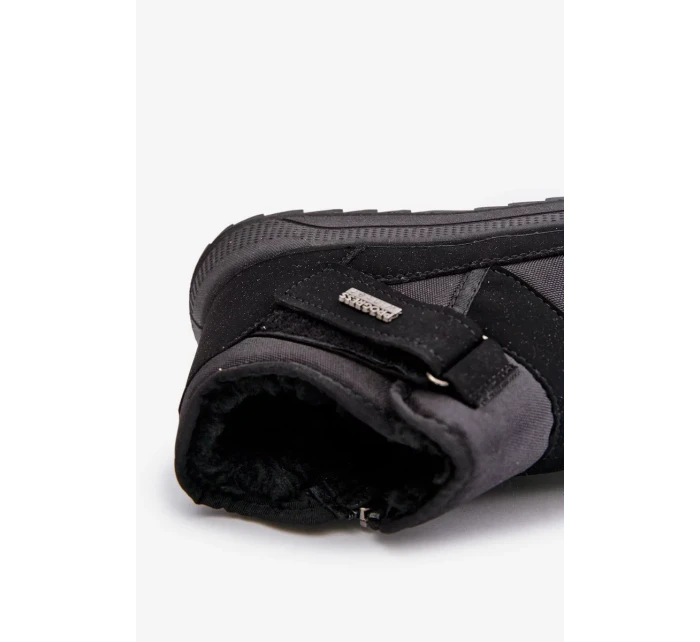 Zateplené Pánské Zimní Boty Sněhule Progress Černé Zateplené Pánské Zimní Boty Sněhule Progress Černé