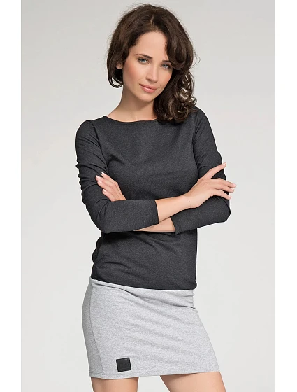 Dámské volnočasové krátké šaty model 15042440 Černá - Numinou Dámské volnočasové krátké šaty model 15042440 Černá - Numinou