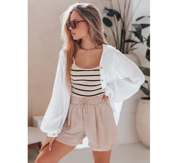 Dámské šortky RELAX TIME béžové FashionStreet SY0458