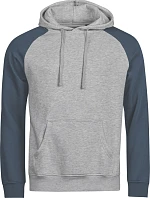 Tee Jays TJ 5156 Mikina s kapucí 2-barevná "Unlabeled" 18.5156 heather/ink