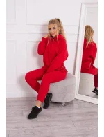 Zateplený set roláku a kapuce červený Zateplený set roláku a kapuce červený