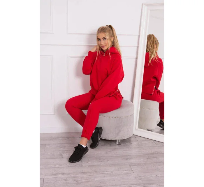 Zateplený set roláku a kapuce červený Zateplený set roláku a kapuce červený