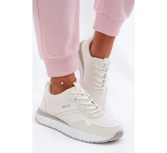 Dámské tenisky na platformě Big Star TT274279 Bílé