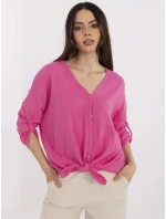 Koszula DHJ KS model 21094434 fluo różowy - FPrice Koszula DHJ KS model 21094434 fluo różowy - FPrice