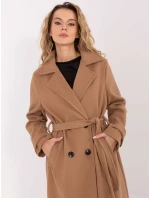 Płaszcz IT PL model 21755239 camelowy - FPrice Płaszcz IT PL model 21755239 camelowy - FPrice