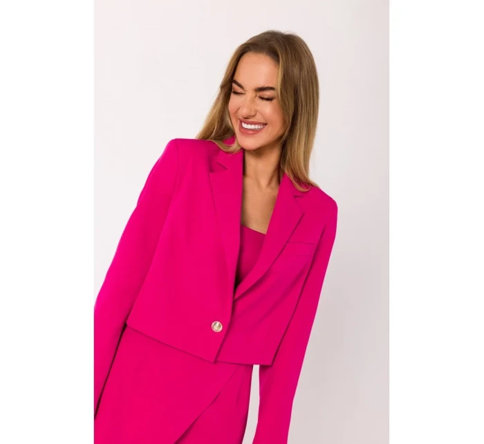 M745 Krátká bunda - fuchsiová