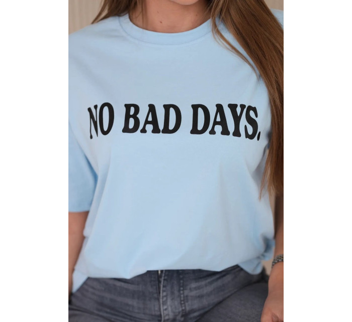 Bavlněná halenka No Bad Days modrá