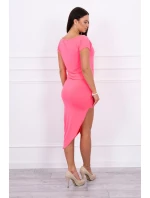 Asymetrické šaty růžové neonové Asymetrické šaty růžové neonové