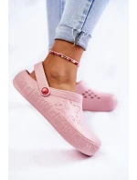 Dámské světlé pantofle Big Star model 21593796 Růžové - Big Star Shoes Dámské světlé pantofle Big Star model 21593796 Růžové - Big Star Shoes