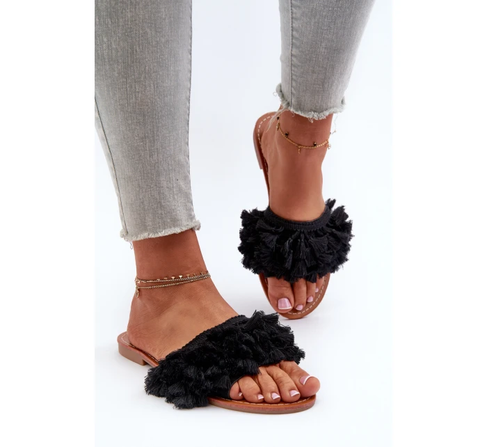 Dámské černé sandály model 21656748 - Boto Dámské černé sandály model 21656748 - Boto