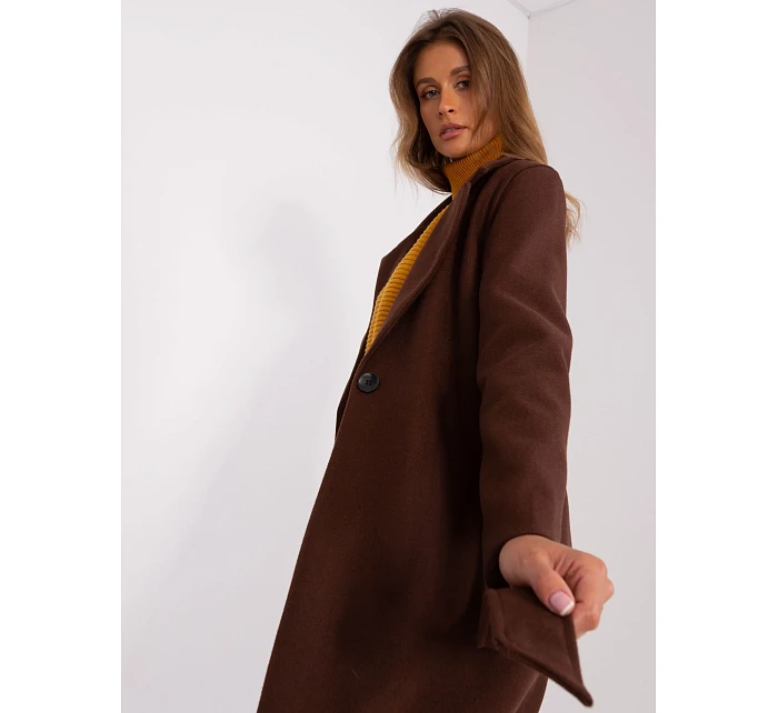 Kabát TW EN BI 5312 1.31 tmavě hnědý