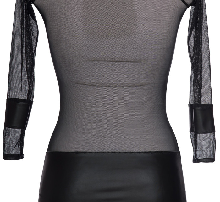 Sexy šaty V-8419 černá - Axami