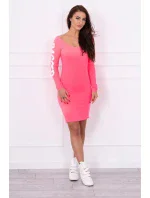 Dámské šaty  neonově růžové  model 18830792 - Kesi