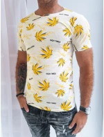 Pánské bílé tričko s potiskem Dstreet RX5277