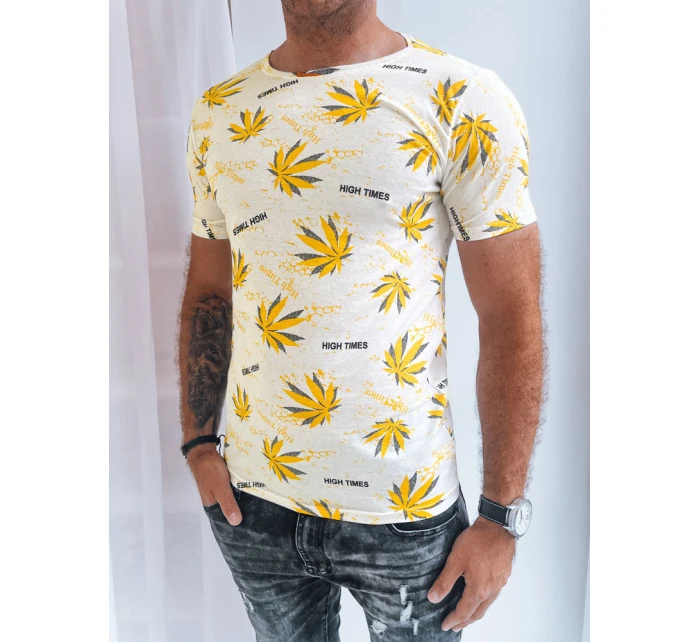 Pánské bílé tričko s potiskem FashionStreet RX5277