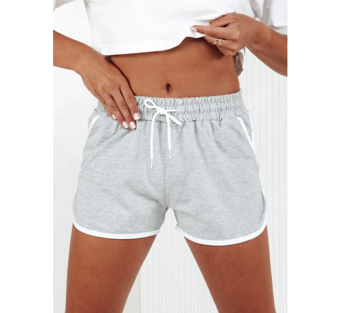 Dámské teplákové kraťasy TOP SPORT light grey FashionStreet SY0406