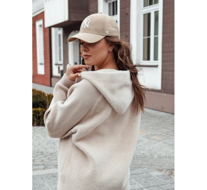 Dámská bunda z alpaky beige Dstreet model 21979858 - FashionStreet