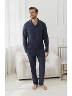 Pyžamo Taro 3616 Arturo, dlouhé rukávy, velikosti M–2XL, Z26, rozepínací