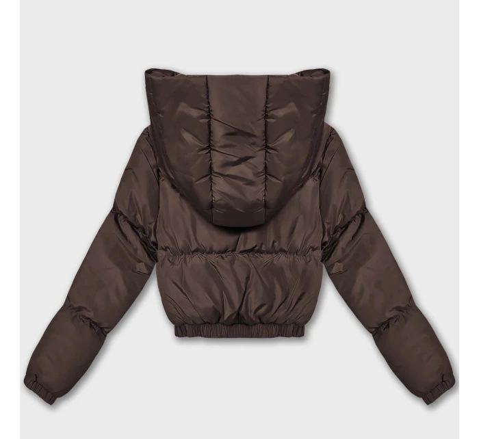 Krátká zimní bunda typu puffer v čokoládové barvě J Style (5M3360-158) Krátká zimní bunda typu puffer v čokoládové barvě J Style (5M3360-158)