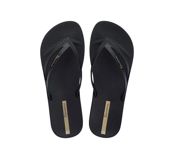 dámské žabky model 22071940 Soft V pohodlné černé módní dámské - Ipanema