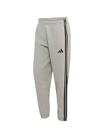 Pánské kalhoty Essentials 3Stripes Fleece Tapered šedé, model 22357638 - ADIDAS