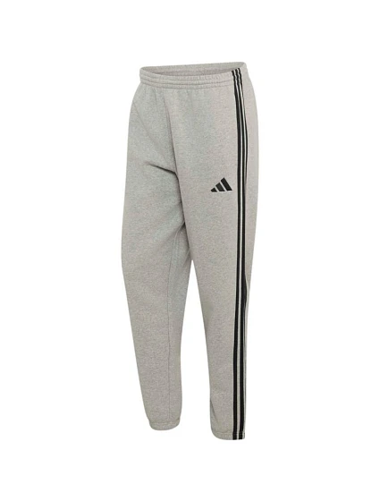 Pánské kalhoty Essentials 3Stripes Fleece Tapered šedé, model 22357638 - ADIDAS