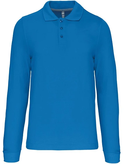 Kariban K 243 Pánské piqué polo s dlouhým rukávem 20.K243 tropical blue Kariban K 243 Pánské piqué polo s dlouhým rukávem 20.K243 tropical blue