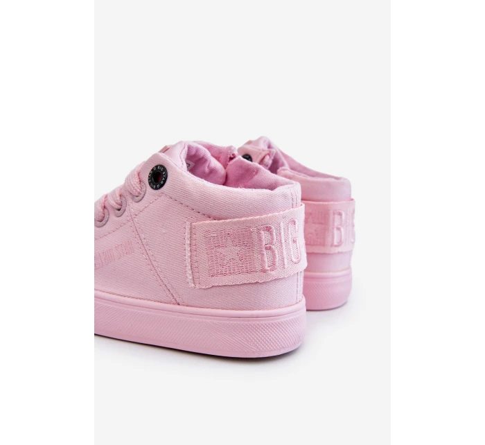 Dětské klasické vysoké tenisky Big Star model 21609028 růžové - Big Star Shoes Dětské klasické vysoké tenisky Big Star model 21609028 růžové - Big Star Shoes