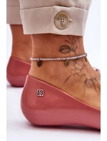 Dámské baleríny se srdcem model 21616923 Růžová - Zaxy