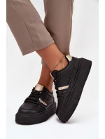 Dámské Sneakersy Na Platformě Big Star SS274360 Černé Dámské Sneakersy Na Platformě Big Star SS274360 Černé