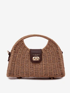 Pletená Malá Kabelka S  Hnědá model 22111716 - Flora&Co