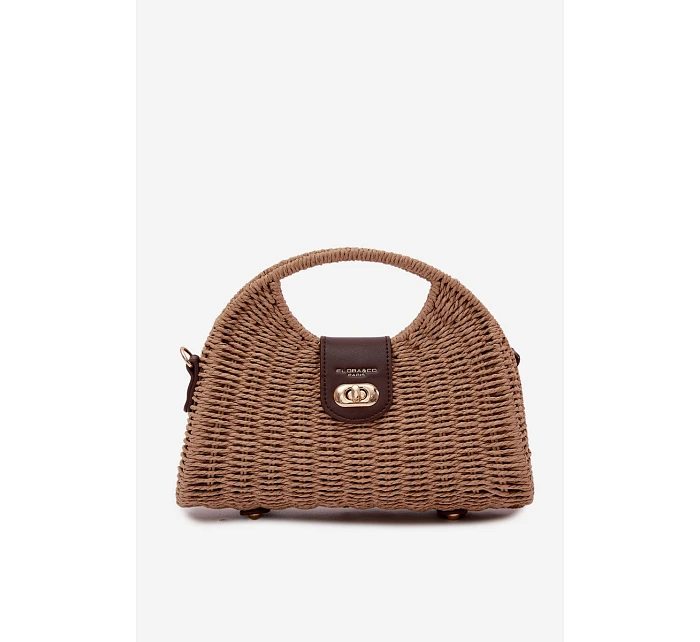 Pletená Malá Kabelka S  Hnědá model 22111716 - Flora&Co