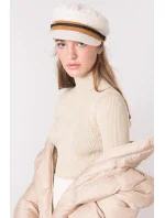 Sweter model 18484169 jasny beżowy - FPrice Sweter model 18484169 jasny beżowy - FPrice