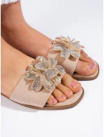 Exkluzívní hnědé nazouváky dámské bez podpatku Exkluzívní hnědé nazouváky dámské bez podpatku