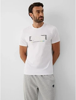 T-shirt slim z nadrukiem męski 4F 4FRAW26TTSHM4666-10S