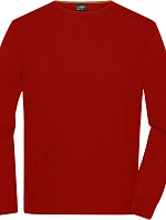 Daiber JN 1314 Pánský svetr s kulatým výstřihem 02.1314 red