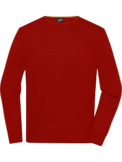 JN Pánský svetr s kulatým výstřihem 02. red model 22531428 - Daiber
