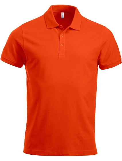 Clique Classic Lincoln S/S Pánské piqué polo z těžké bavlny 67.8244 blood orange Clique Classic Lincoln S/S Pánské piqué polo z těžké bavlny 67.8244 blood orange