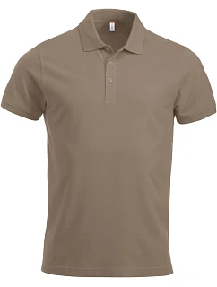 Classic S/S Pánské piqué polo z těžké bavlny latte model 22457100 - Clique