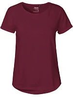 Neutral O 80012 Dámské bio tričko s ohrnutými rukávy 77.8012 bordeaux Neutral O 80012 Dámské bio tričko s ohrnutými rukávy 77.8012 bordeaux