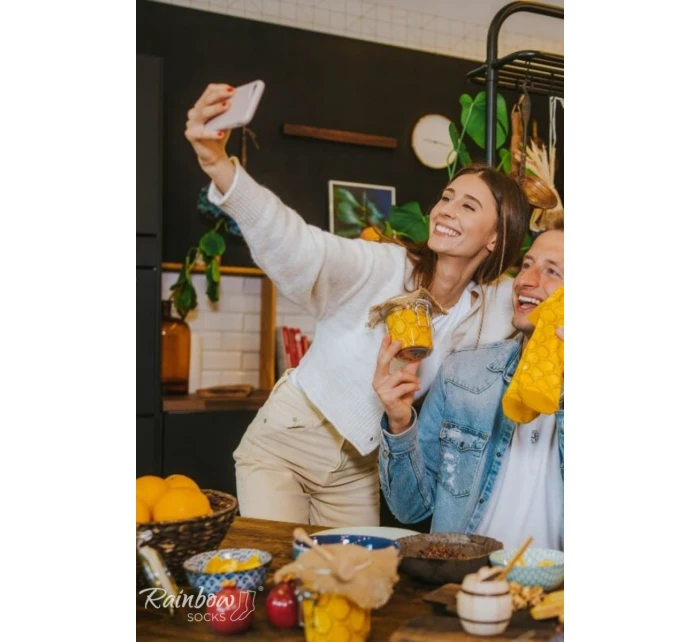 Duhové Ponožky Med  2 model 21606777 - ZOOKSY/RAINBOW SOCKS