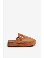 Dámské Klapky Na Platformě Se Zlatou Camel model 21670545 - Boto Dámské Klapky Na Platformě Se Zlatou Camel model 21670545 - Boto