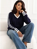 Sweter IR SW model 22404385 granatowy - FPrice Sweter IR SW model 22404385 granatowy - FPrice