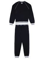 Pánské pyžamo A03892 - 0PCAF černá s bílou - Diesel