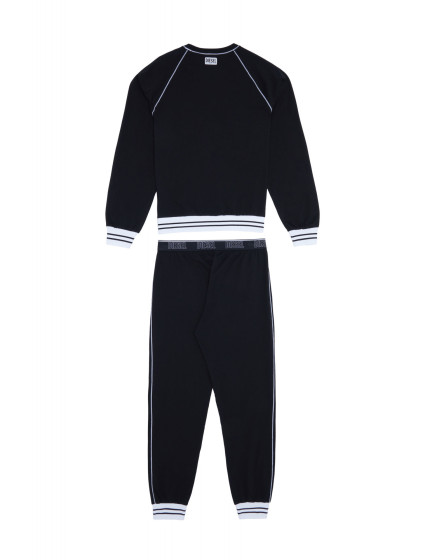 Pánské pyžamo A03892 - 0PCAF černá s bílou - Diesel