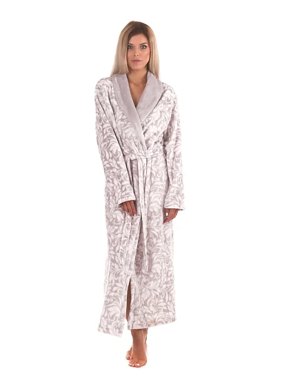 Dámský župan Flora 2556 9103 dove grey - Vestis Dámský župan Flora 2556 9103 dove grey - Vestis